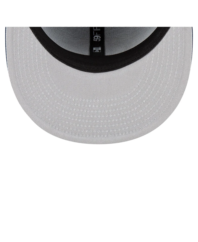 New Era Men's Navy La Clippers 59FIFTY Fitted Hat