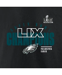 Fanatics Men's Black Philadelphia Eagles Super Bowl Lix Champions Big Tall Iconic Victory T-Shirt