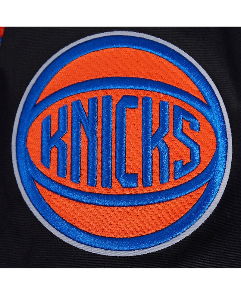 Pro Standard Men's Black New York Knicks Area Code Twill Full-Zip Jacket
