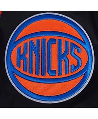 Pro Standard Men's Black New York Knicks Area Code Twill Full-Zip Jacket