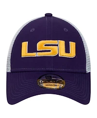 New Era Men's Purple Lsu Tigers Trucker 9FORTY Adjustable Hat
