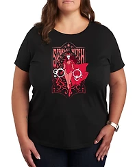 Hybrid Apparel Trendy Plus Scarlet Witch Graphic Crew Neck T-Shirt