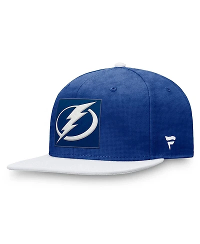 Fanatics Men's Blue/White Tampa Bay Lightning Authentic Pro Rink Snapback Hat