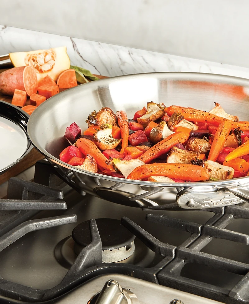 All-Clad Stainless Steel 12" Covered Fry Pan