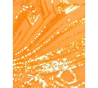 Crystal Doll Juniors' Sequined Lace-Up-Back Gown