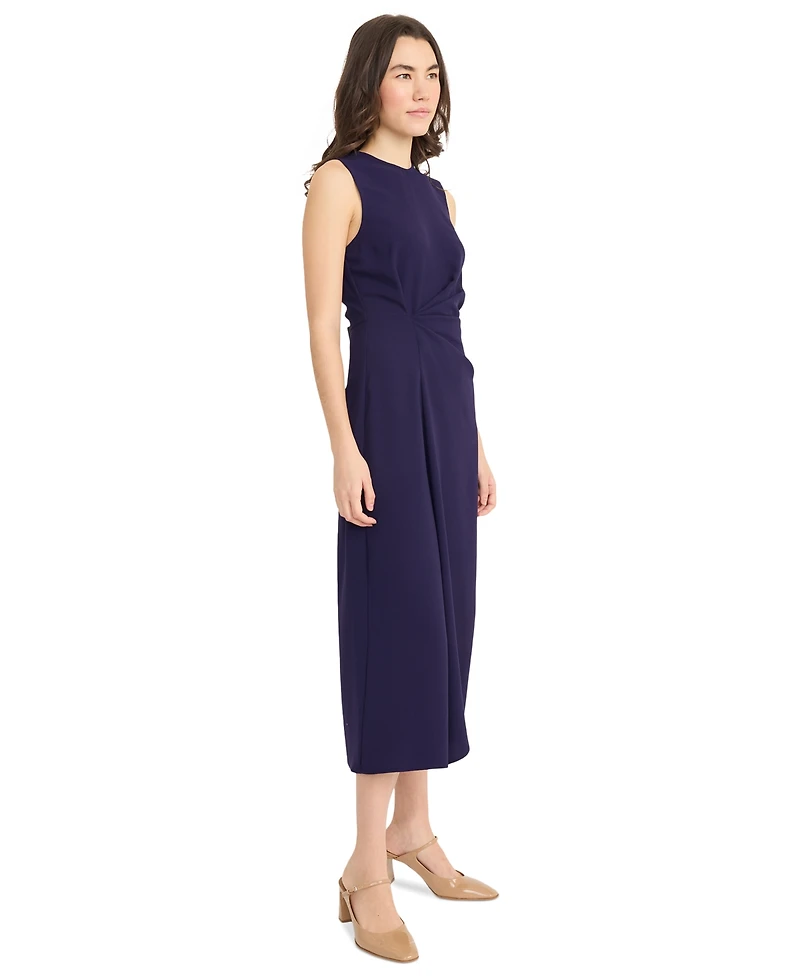 Luxely Women's Knot-Front Midi Dress