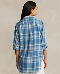 Polo Ralph Lauren Women's Plaid Cotton Twill Workshirt