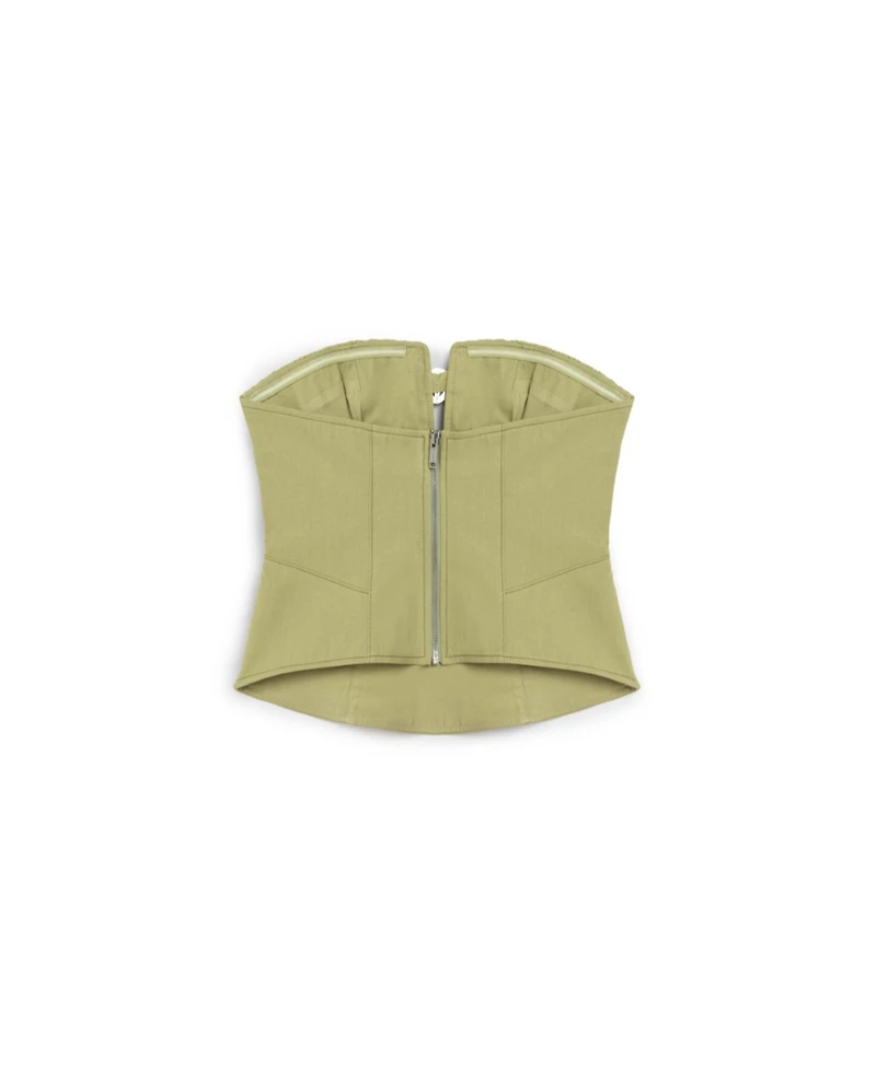 Nocturne Women's Almond-Accented Crop Top