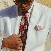 Elizabetta Men's Silvio - Silk Jacquard Tie for Men