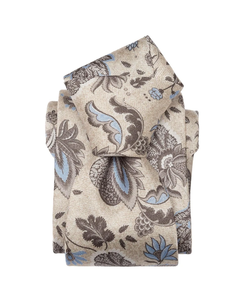 Elizabetta Big & Tall Medici - Printed Silk Tie for Men