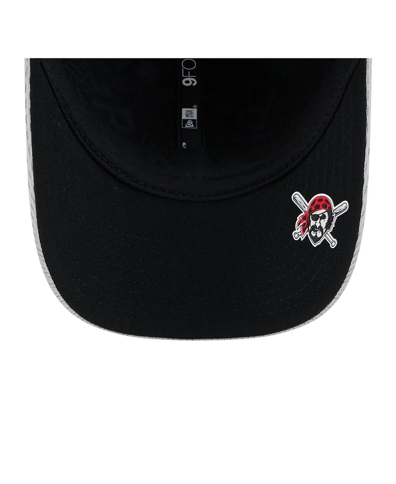 New Era Men's Gray Pittsburgh Pirates 2025 Mlb Clubhouse 9FORTY M-Crown Adjustable Hat