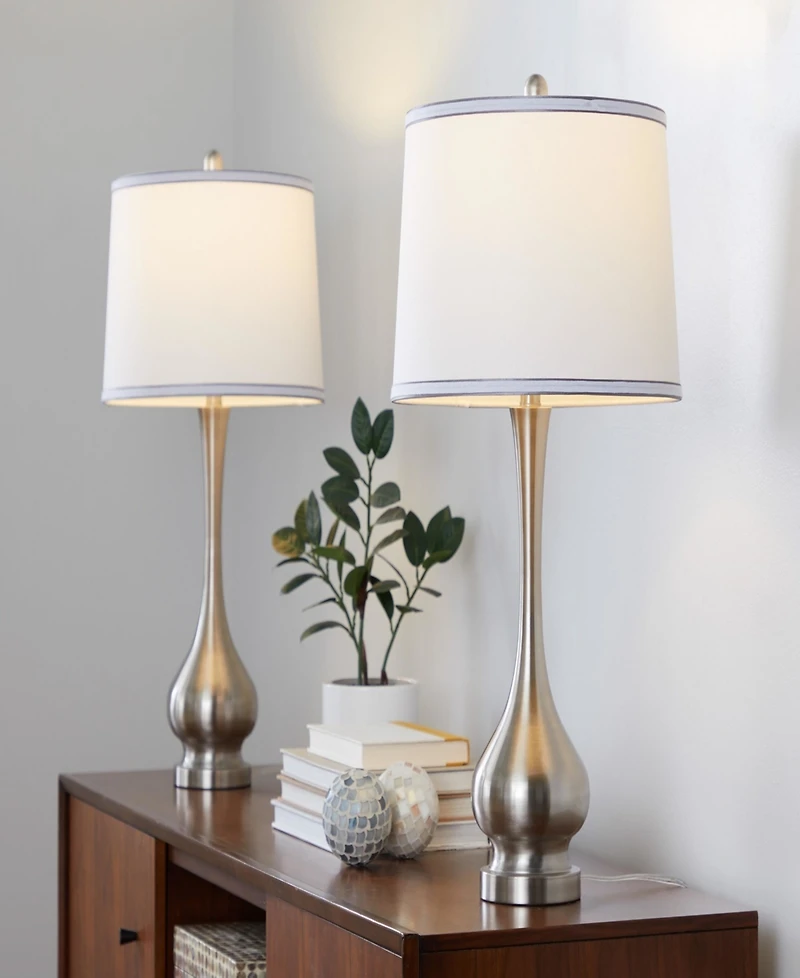 LumiSource Cairo 28.75" Metal Table Lamp, Set of 2