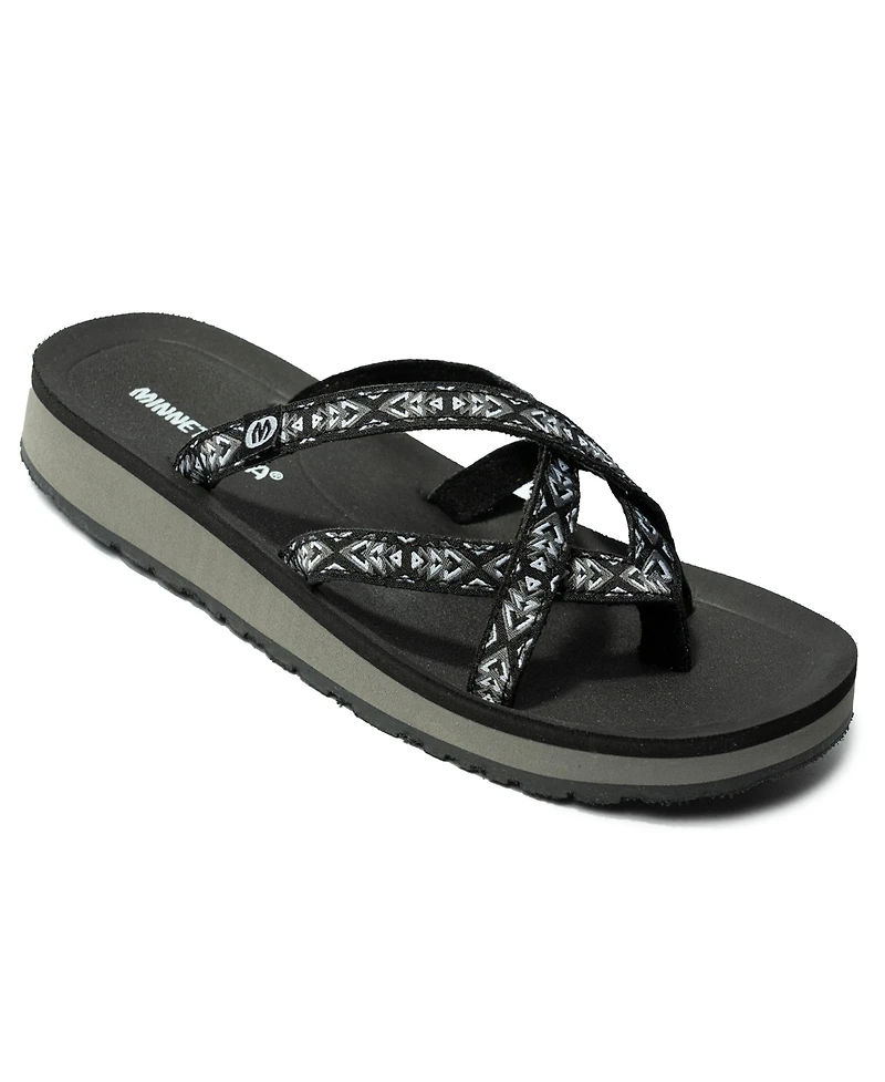 Minnetonka Women's Hanna 2.0 Multi Strap Thong Sandals