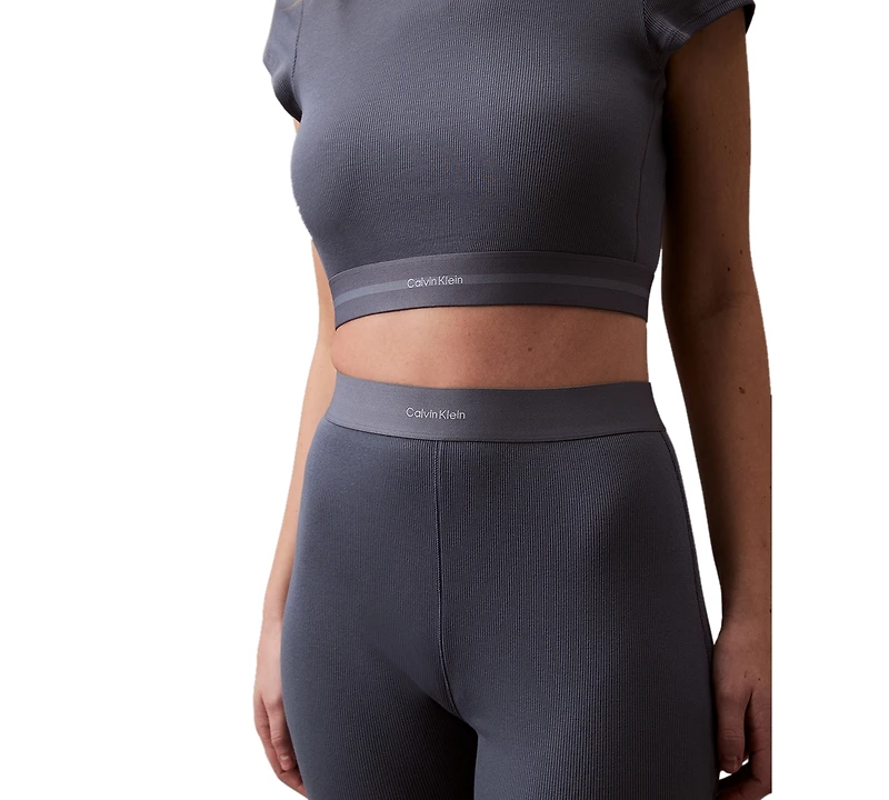 Calvin Klein Women's Ribbed Bike Shorts QS7216