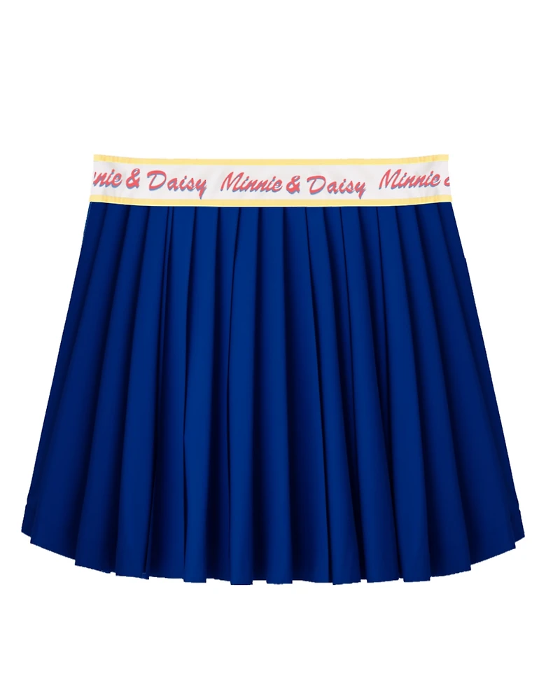 Disney Toddler and Little Girls 2-Piece Minnie Daisy Polo Shirt Pleated Skirt Set