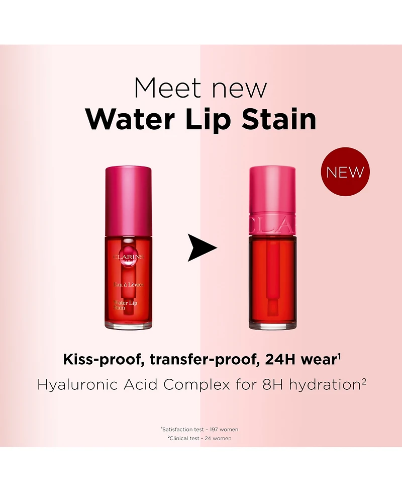 Clarins Hydrating Water Lip Stain With Kiss-Proof Wear & Matte Finish