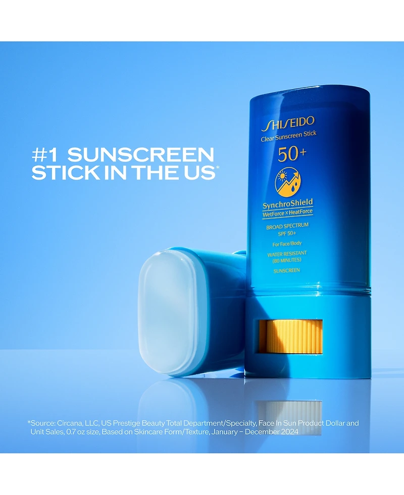 Shiseido Clear Sunscreen Stick Spf 50+, 20 g