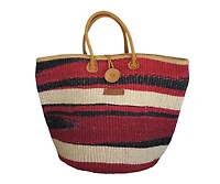 Boldly Endure Handmade Sisal Beach Basket Tote
