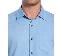 Cubavera Men's Palm Print Short-Sleeve Button-Down Shirt