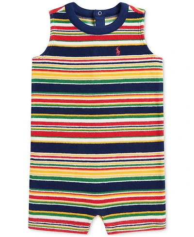 Polo Ralph Lauren Baby Boys Striped Terry Romper