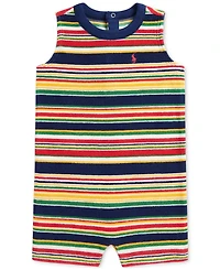 Polo Ralph Lauren Baby Boys Striped Terry Romper