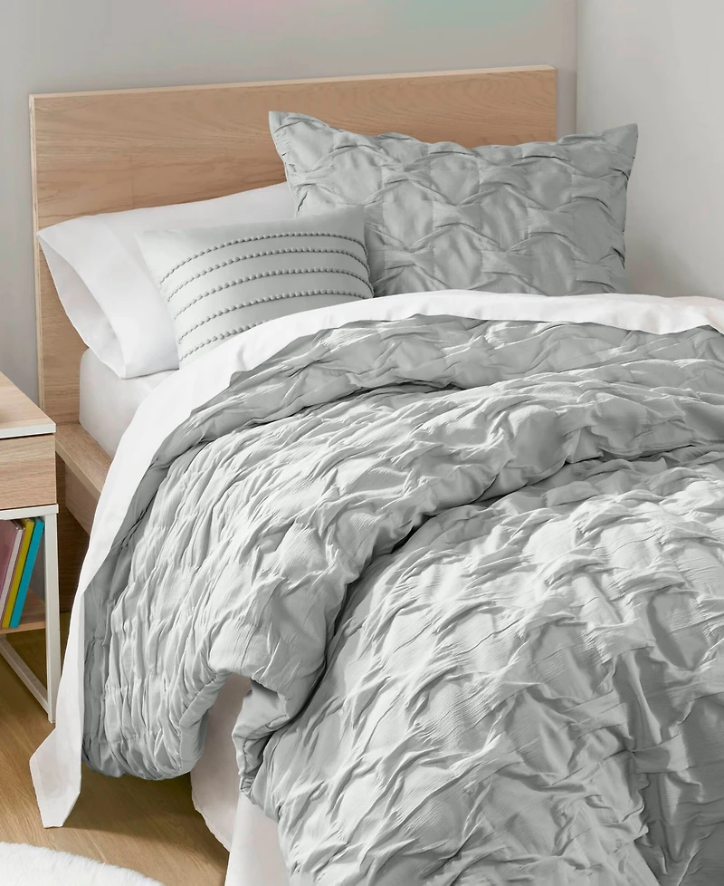 510 Design Bailey Diamond Pucker Woven 3-Pc. Comforter Set, Twin/Twin Xl