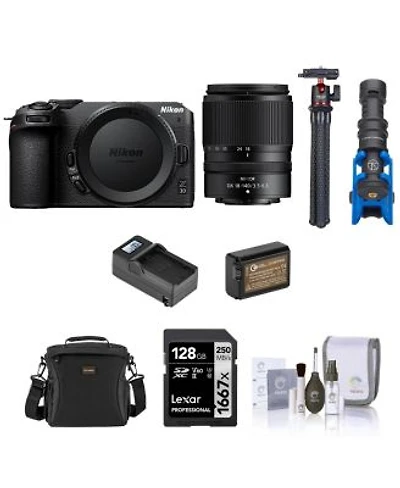 Nikon Z 30 Dx Format Mirrorless Camera With Nikkor Z Dx 18 140mm F 3.5 6.3 Vr Lens Bundle