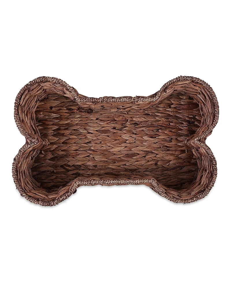 Bone Dry Hyacinth Shape Pet Storage Basket