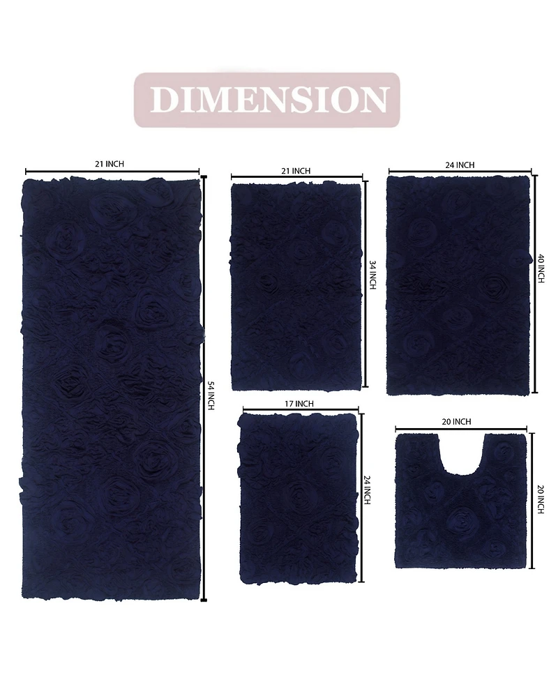 Home Weavers Modesto 5-Pc. Bath Rug Set