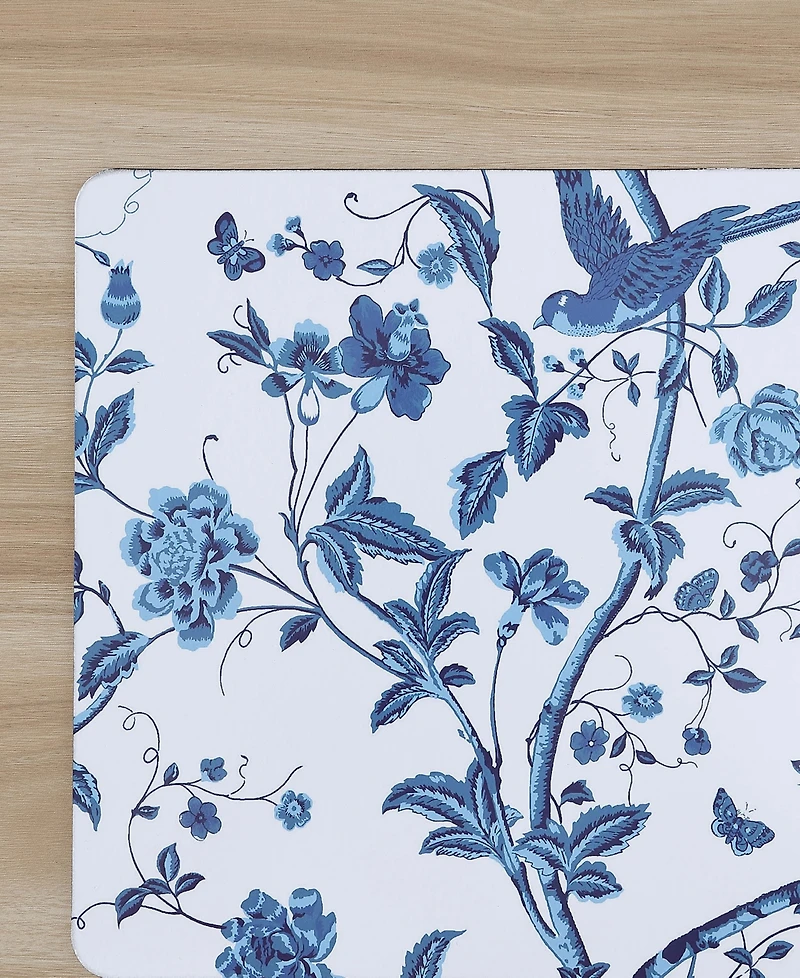 Laura Ashley Summer Palace Cork Placemats Set of 4, 16" x 12"