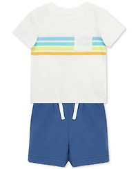 Little Me Baby Boys 3-Pc. Sailboats T-Shirts & Shorts Play Set