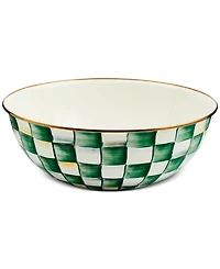Mackenzie-Childs Emerald Check Extra Large Everyday Bowl, 192-oz.