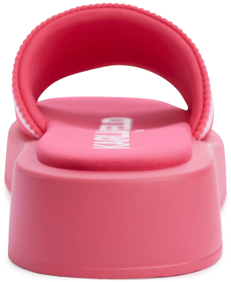 Karl Lagerfeld Paris Women's Ohare Platform Slide Flat Sandals