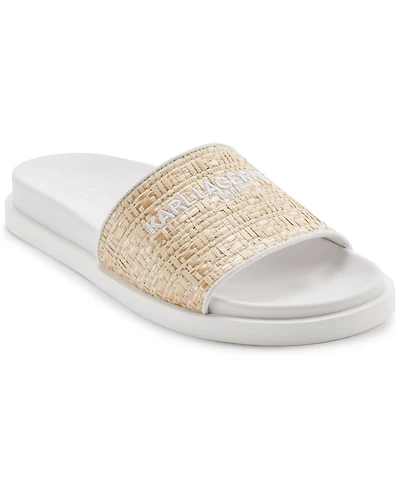 Karl Lagerfeld Paris Women's Hazlet Slide Flat Sandals