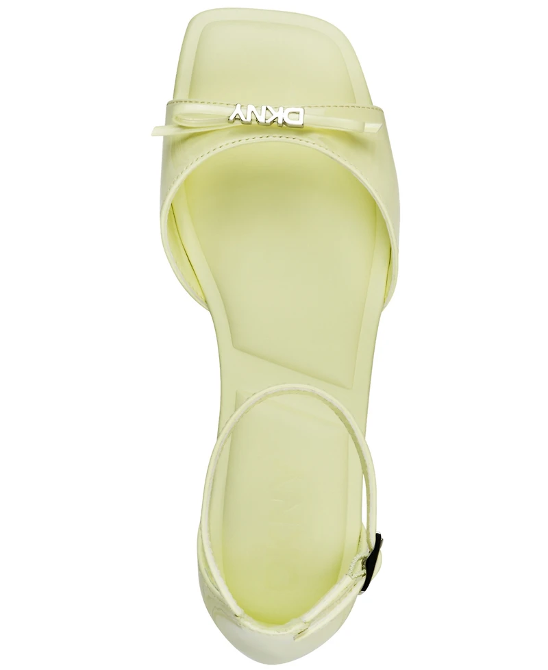 Dkny Women's Dazey Ankle Strap Flat Sandals