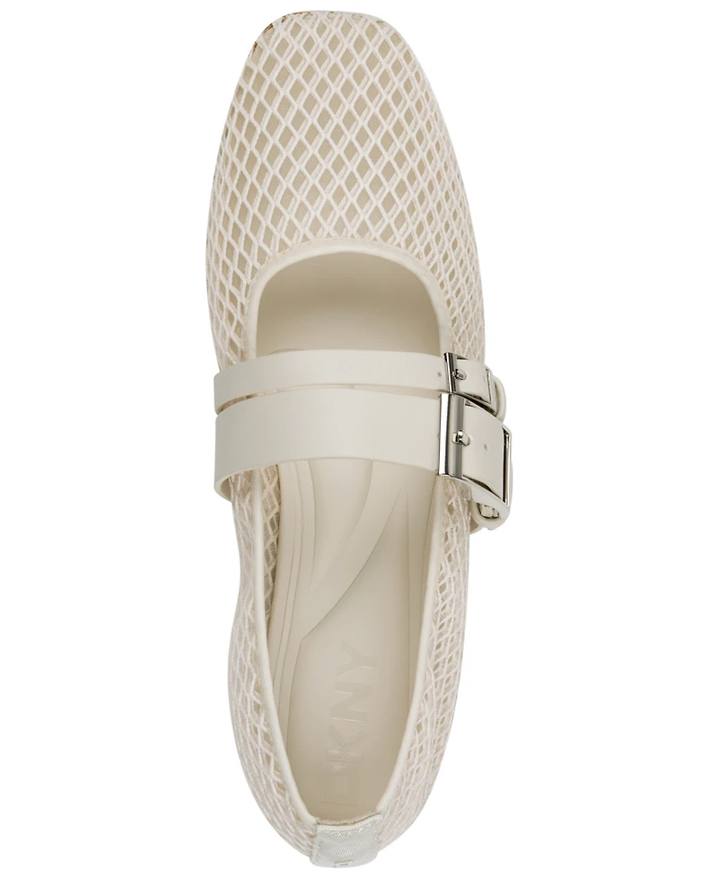 Dkny Women's Dade Mesh Buckle Ballet Flats