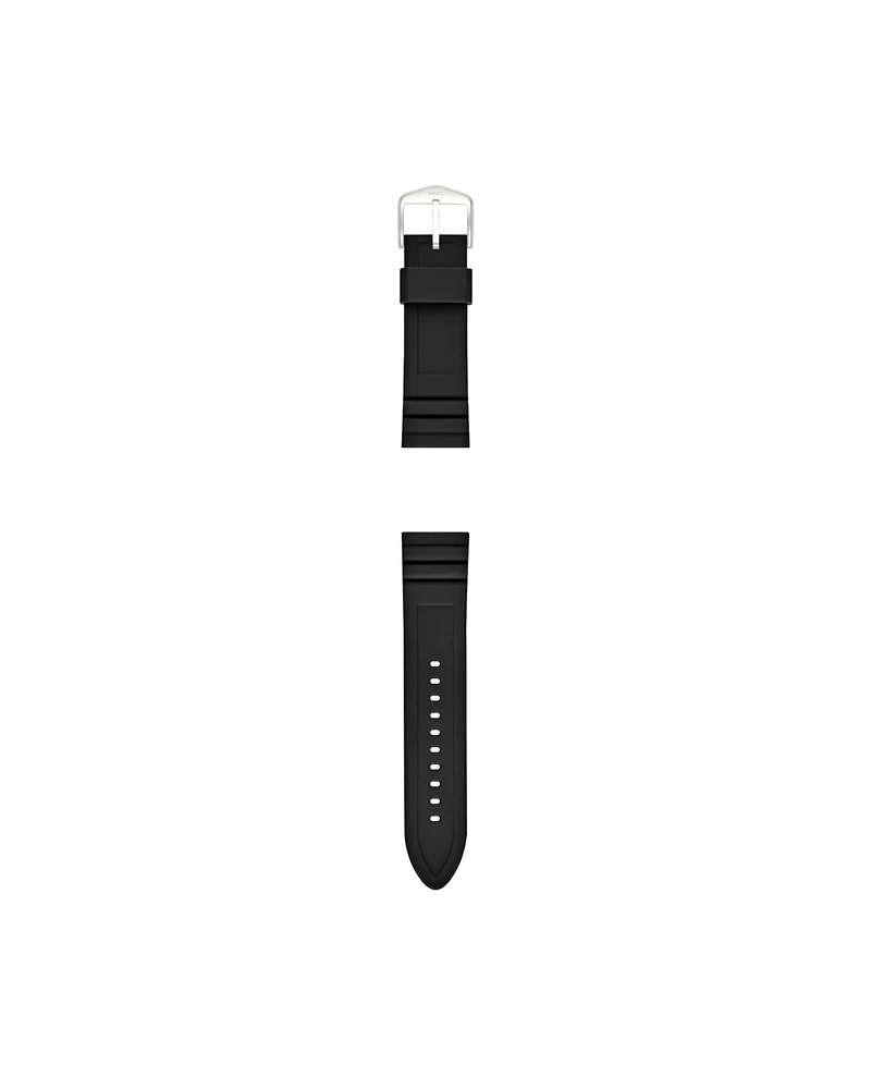 Fossil Men's Black Silicone Band, 24mm
