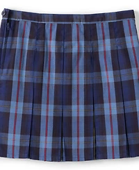 Lands' End Girls Plaid Box Pleat Skirt Top of the Knee