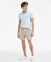 Men's Classic-Fit Stripe Moisture Wicking Performance Golf Polo Shirt