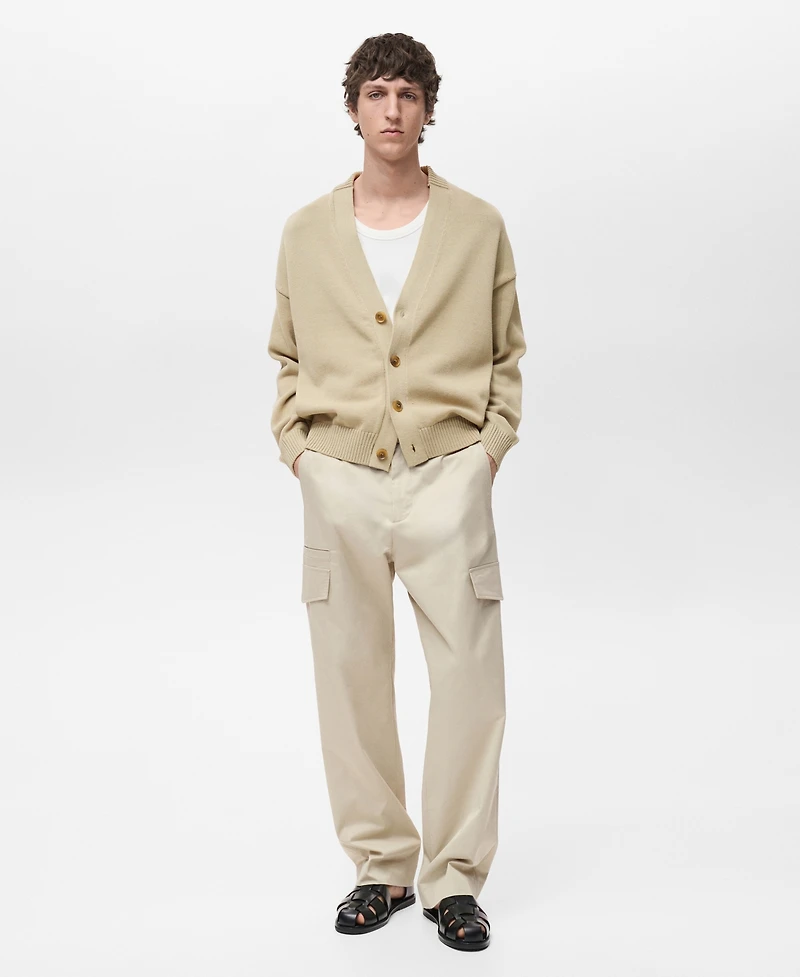 Mango Men's Relaxed-Fit Pocket Pants