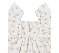 Huggies Baby Girls Ruffled-Sleeve Jersey Dress & Bloomer Set