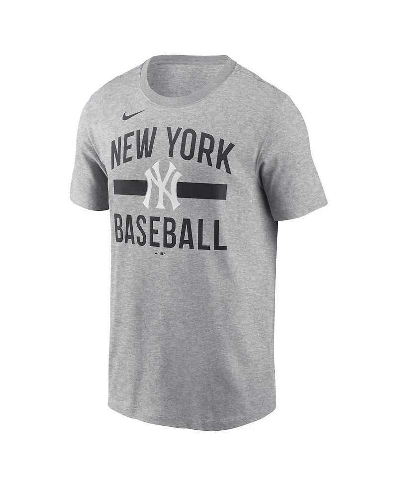 Nike Men's Heather Gray New York Yankees Arched T-Shirt