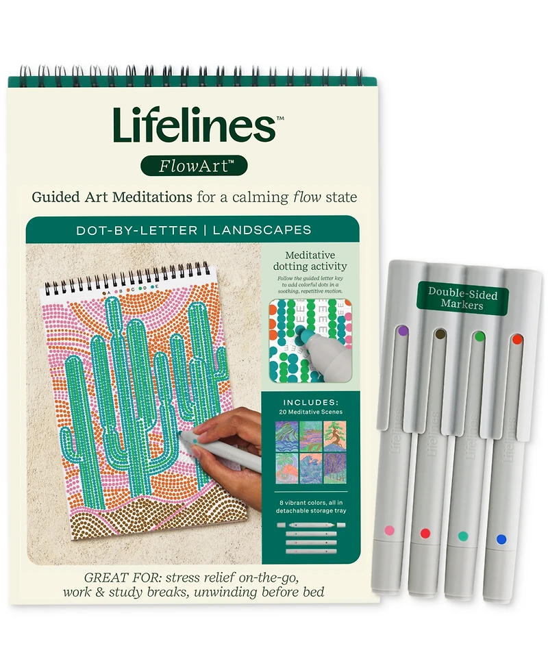 Lifelines FlowArt Dot-By-Letter Art Kit - Landscapes