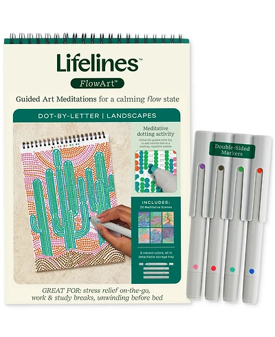 Lifelines FlowArt Dot-By-Letter Art Kit - Landscapes
