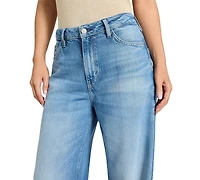 Guess Women's Bellflower High Rise Wide-Leg Jeans