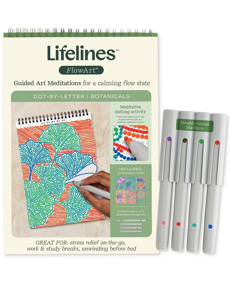 Lifelines FlowArt Dot-By-Letter Art Kit