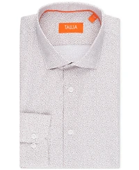 Tallia Men's Slim Flit Micro Floral Print Button-Front Dress Shirt