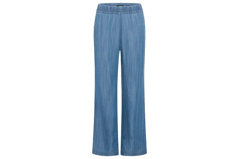 Olsen Women's Anna Fit Wide Leg Denim Look Pant