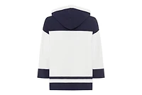 Olsen Women's Knit Zip Front Striped Hoodie