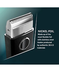 Nickel Foil Travel Shaver with Rechargeable Battery